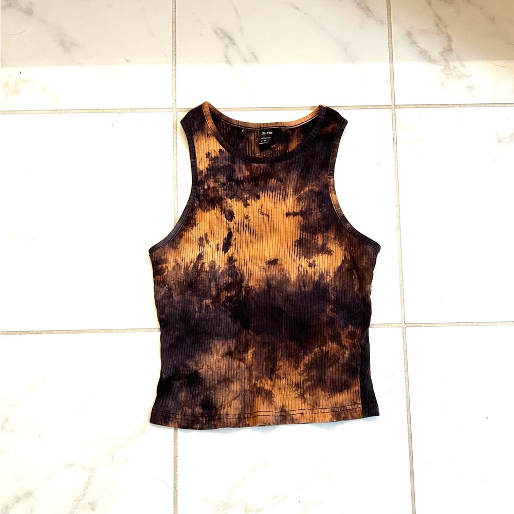 Rustic, tie dye crop top from SHEIN, size small.